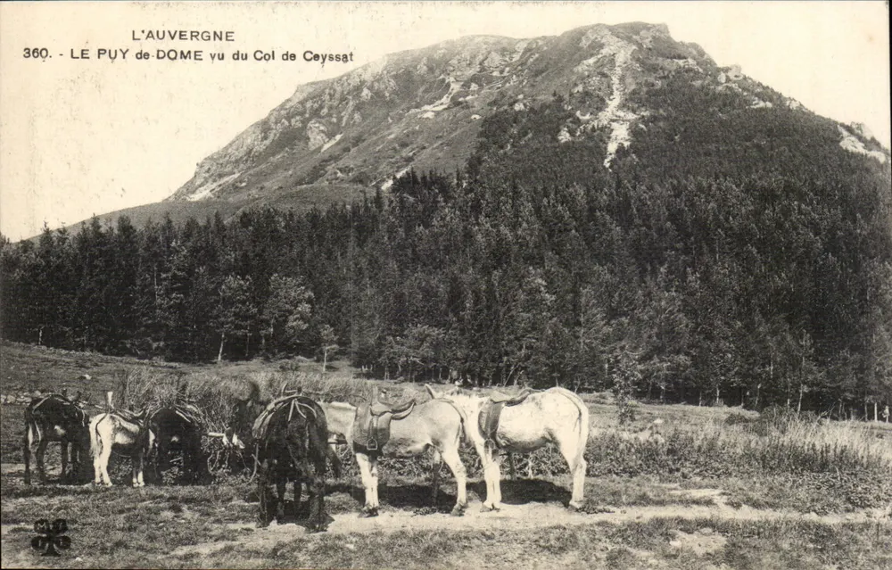 Il Puy de Dôme visto dal Col de Ceyssat — L’Auvergne — n° 360 - Recto