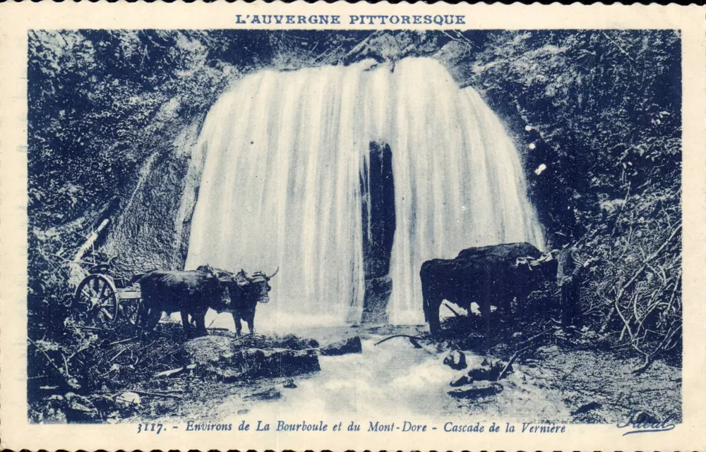 Vernière-Wasserfall — Umgebung von La Bourboule und Mont-Dore — Verlag Fiacal, n° 3117 - Vorderseite