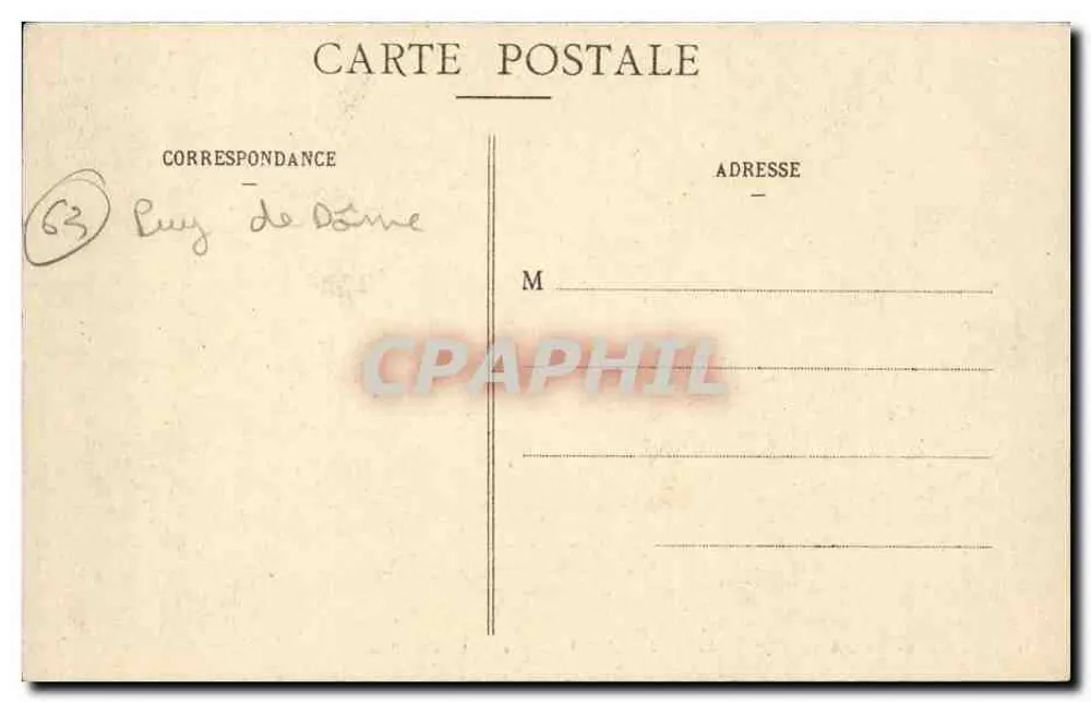 Castello di Durtol - Grande Allée del Parco — Libr. G. Delaunay, Clermont-Ferrand - Verso