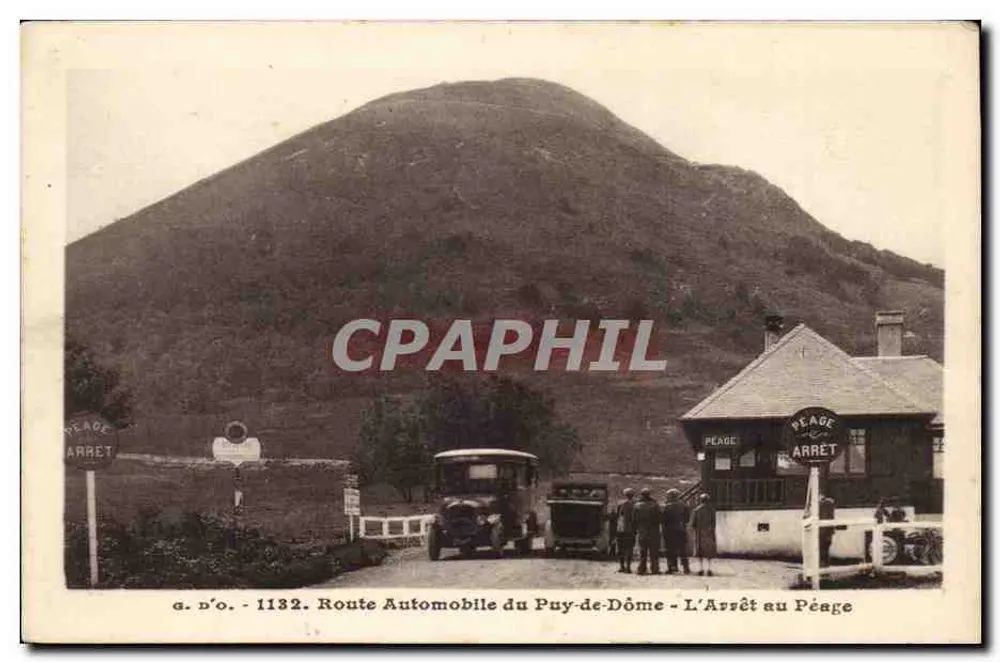 Automobilstraße des Puy-de-Dôme - Die Mautstelle — a.d'o. - 1132 - Vorderseite