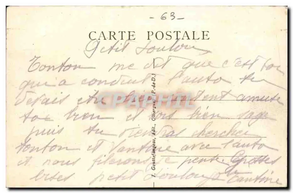 Automobilstraße des Puy-de-Dôme - Die Mautstelle — a.d'o. - 1132 - Rückseite