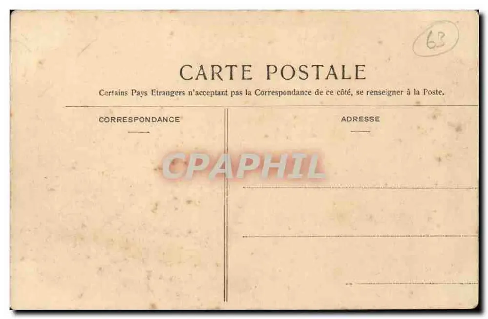 La Bourboule — Visão geral — A Auvergne ilustrada, n° 805 - Verso