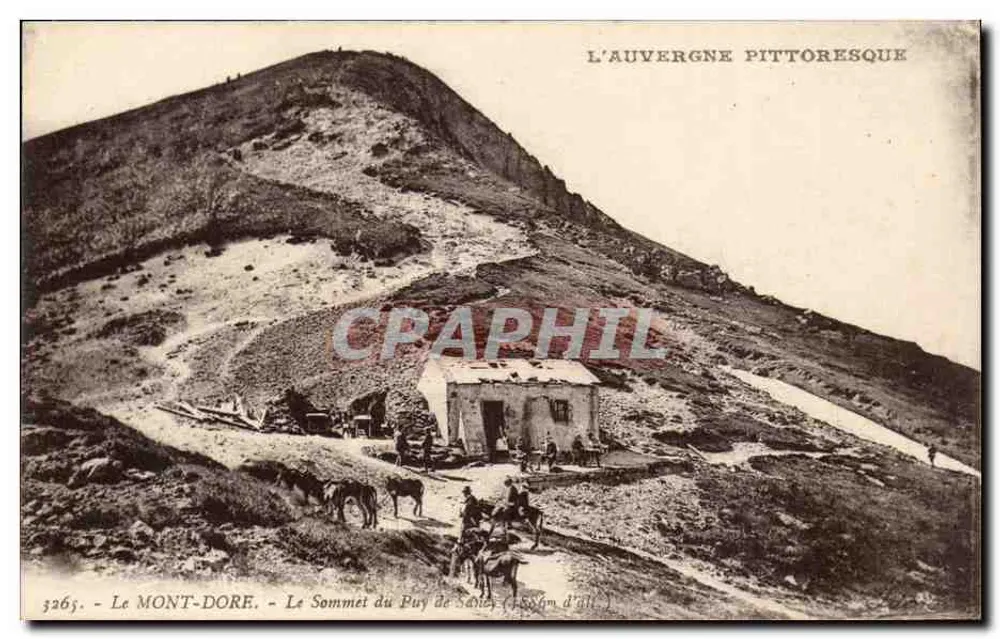 Mont Dore - Der Gipfel des Puy de Sallès (1586m Höhe) — L'Auvergne Pittoresque, Nr. 3265 - Vorderseite