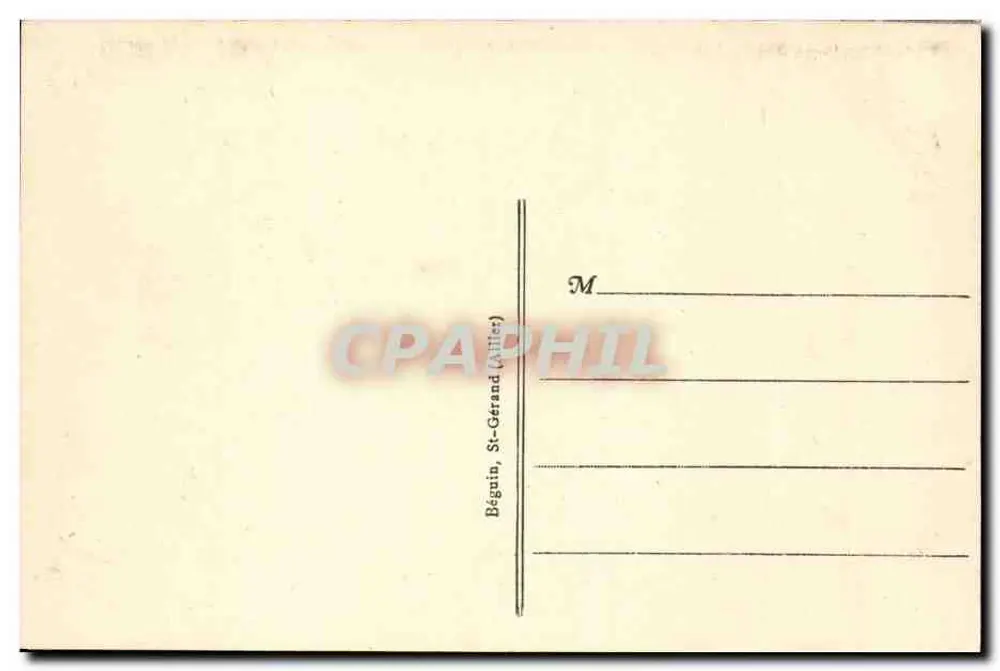 Le Mont-Dore - Thermalbad - Der Saal der Verlorenen Schritte — Verlag: Pidal, Nr. 3219 - Rückseite