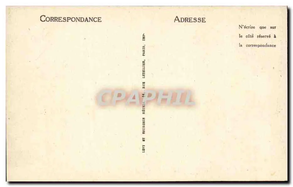 Mont-Dore — Hotel de Paris — LL - Verso