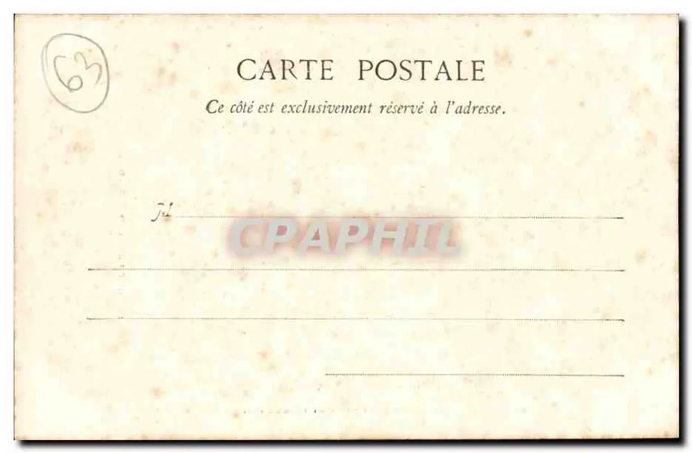 Clermont-Ferrand - N.-D. do Porto — Lib. Bougéd-Rési, 24 rue de l'Écu - Verso