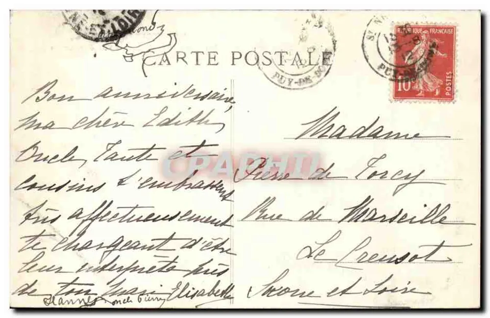 A Auvergne pitoresca — Lago Chambon — Vista geral — 576 - Verso