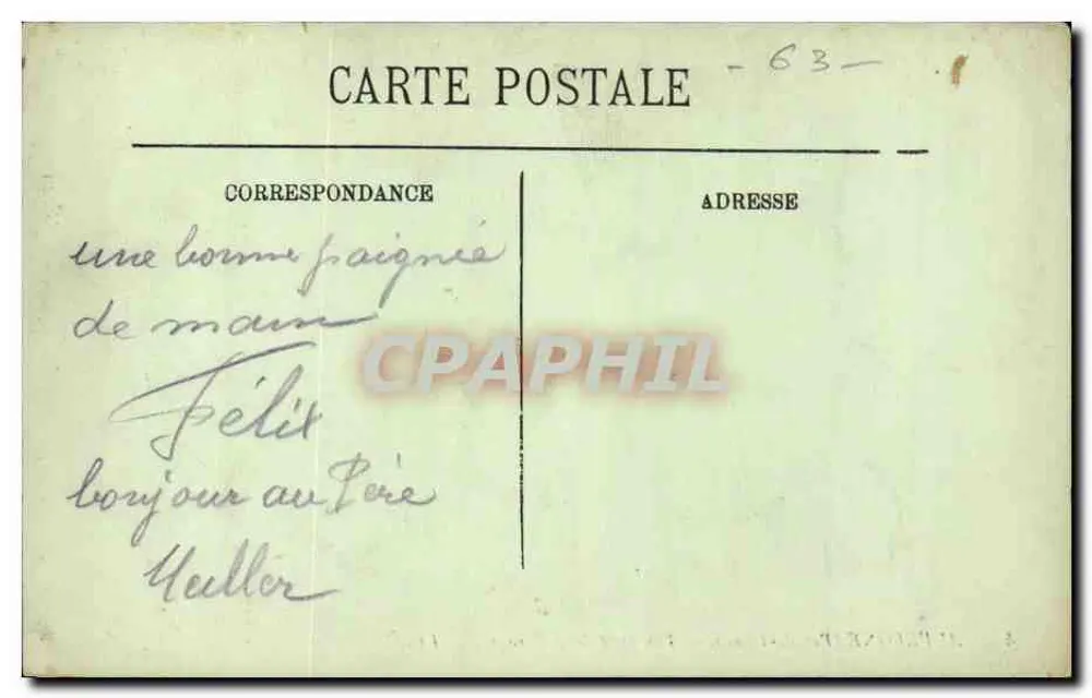 Auvergne (Puy-de-Dôme) — Ansicht von der Baraque — LLs - Rückseite