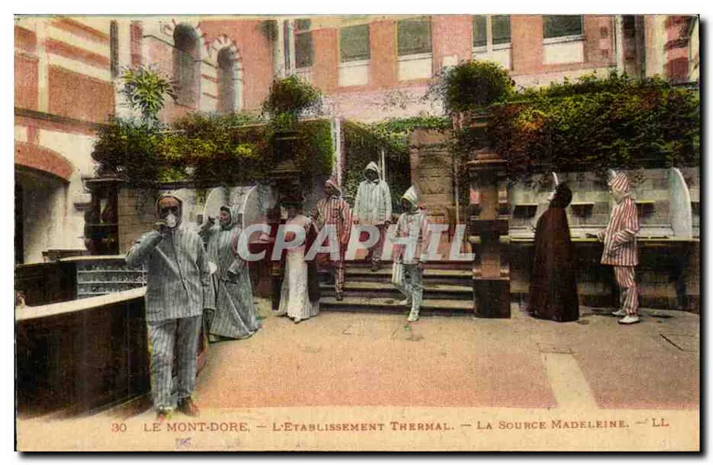Le Mont-Dore — A Estação Termal — A Fonte Madeleine — LL - Frente