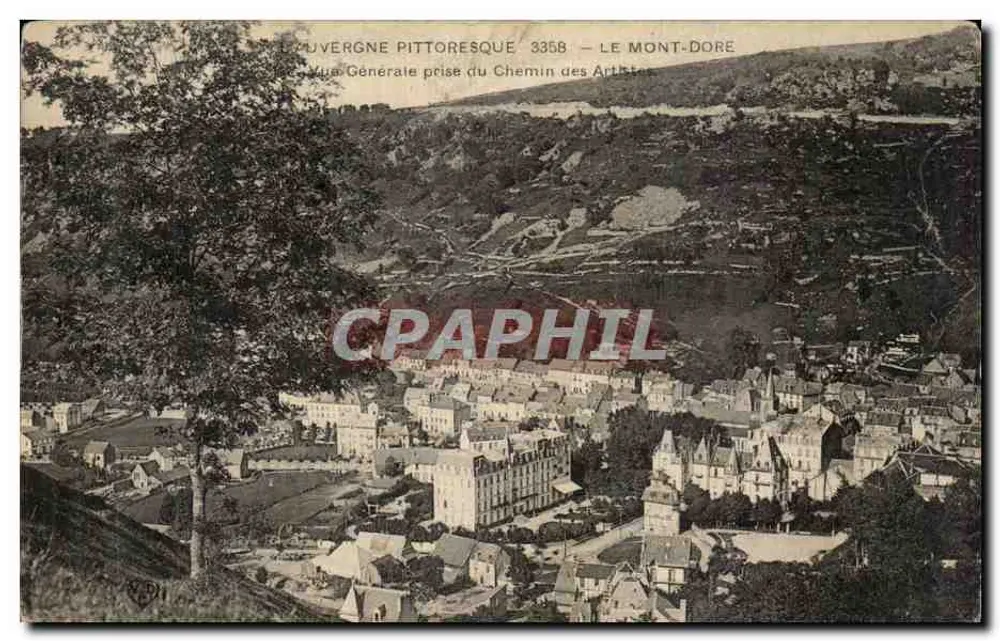 Le Mont-Dore — Allgemeiner Blick vom Künstlerpfad — Verlag: Auvergne Pittoresque, Nr. 3358 - Vorderseite