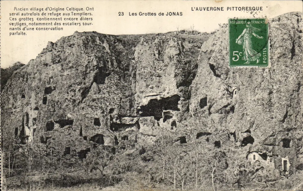 As Grutas de JONAS — A Auvergne pitoresca — editor não visível, n° 23 - Frente