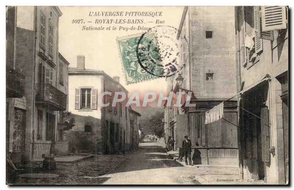 Royat-les-Bains — Rue Nationale — L'Auvergne pittoresque - Vorderseite