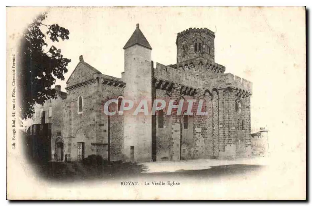 Royat - Die Alte Kirche — Verlag Bougé-Béal, rue de l'Écha, Clermont-Ferrand - Vorderseite