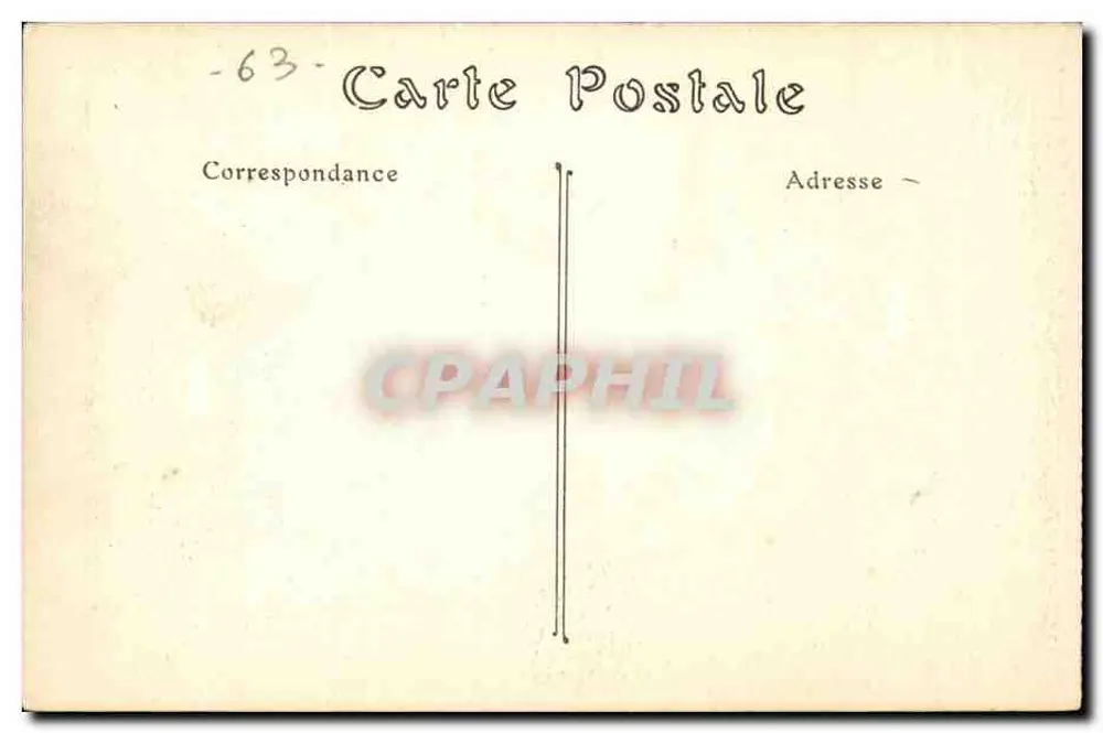Montferrand (Puy-de-Dôme) — rua de pedras entre edifícios de pedra — ND Adam d'Adam e Ebe, n°46 - Verso