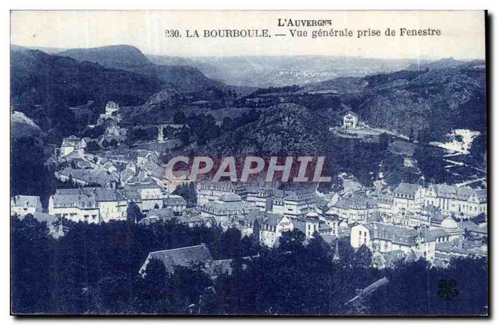 La Bourboule — Algemene uitzicht genomen vanuit Fenestre — L'Auvergne, n°230 - Voorkant