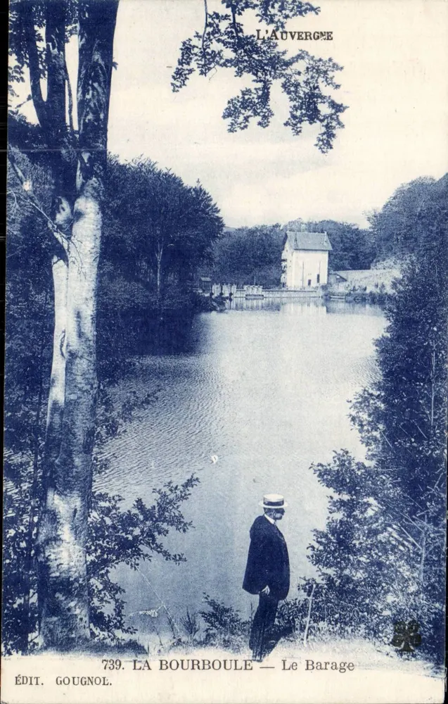 La Bourboule — O Barragem — Édit. Gougnol n°739 - Frente