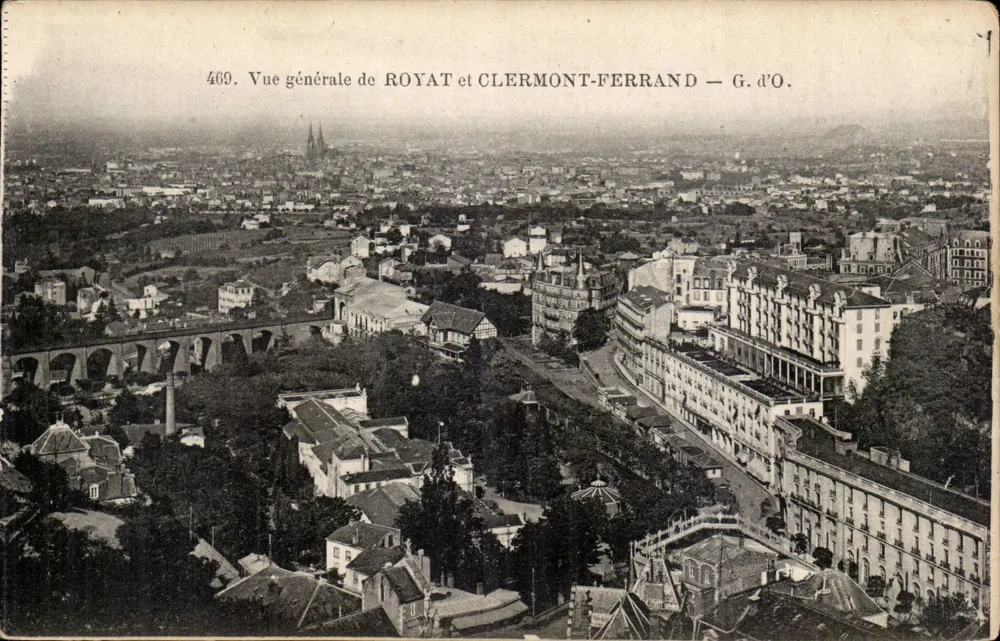 Algemene uitzicht van ROYAT en CLERMONT-FERRAND — G. d'O. - Voorkant