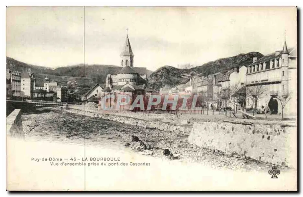 LA BOURBOULE — Überblick vom Brücke der Cascades — Puy-de-Dôme — 45 - Vorderseite