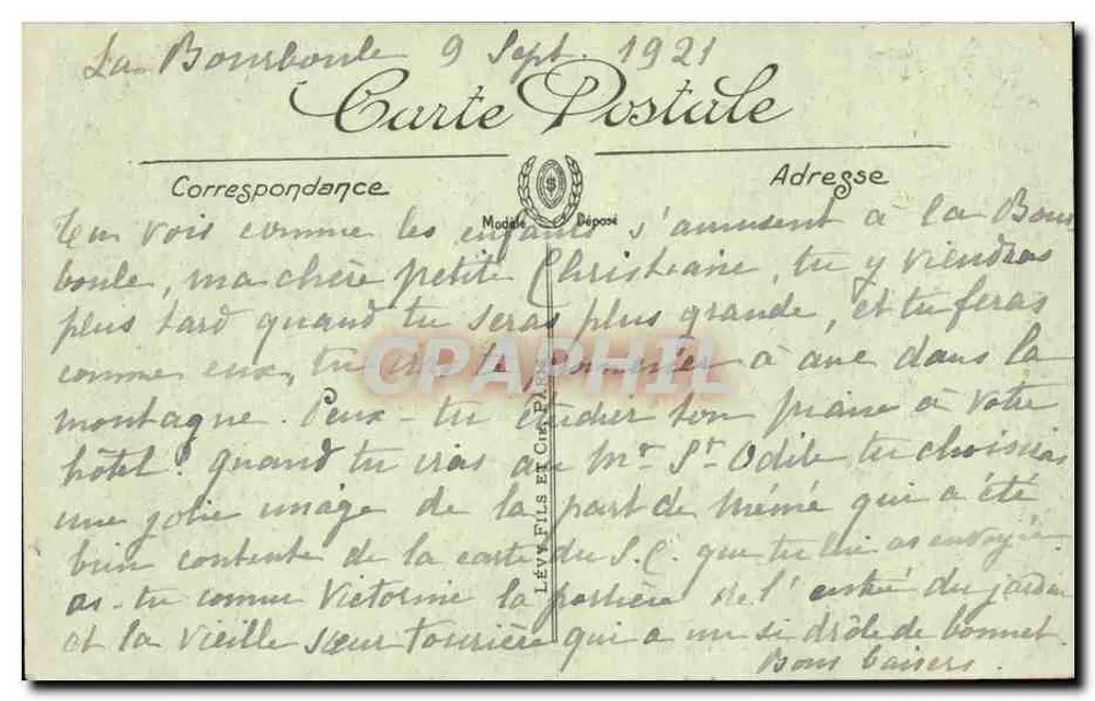 La Bourboule — Passeio a Mula — LL. n°123 - Verso