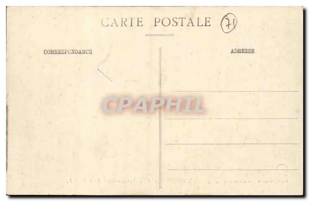 Bourbon-Lancy — Vue générale (Côté Sud) — Perrin, libraire-éditeur à Bourbon-Lancy, n° 5765 - Rewers