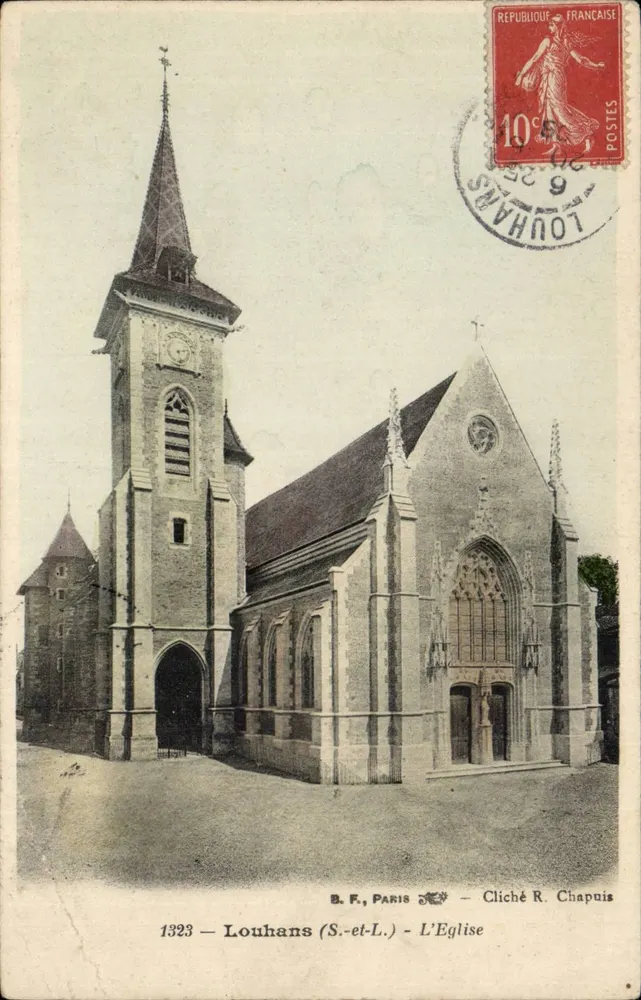 Louhans (S.-et-L.) — A Igreja — B. F., Paris — Cliché R. Chapuis - Frente
