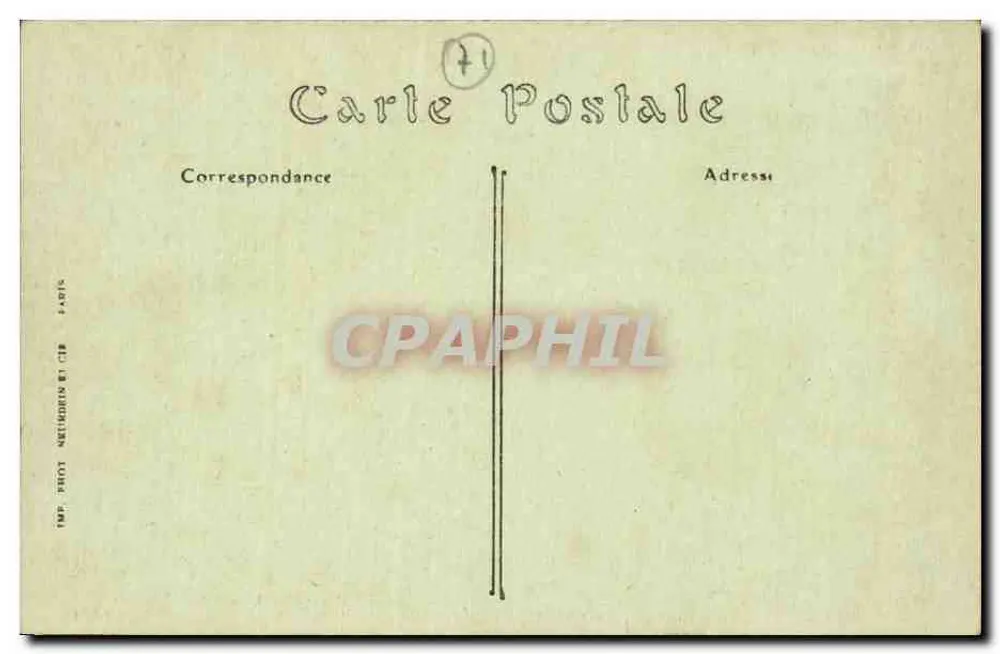Zamek Montjeu — Saône-et-Loire — ND. Fot., Vergniaud, 9 rue de l'Arbalète - Rewers