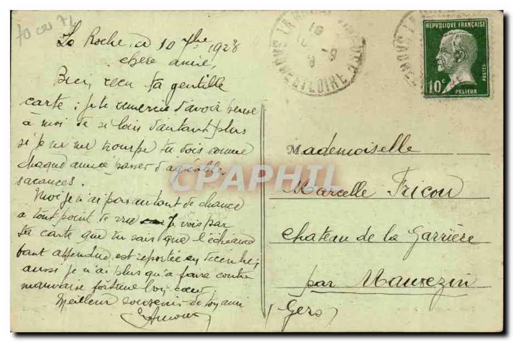 Serrières (S.-et-L.) — A Tijolaria e a Igreja. - Verso