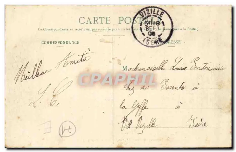Chagny - Urząd Miasta — wydawca B. Ferrand, 41 rue Centrale, Bourg (Ain) - Rewers