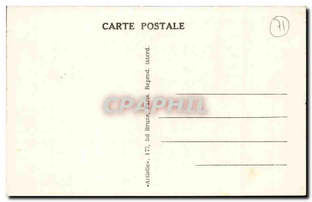 ETANG-sur-ARROUX (S.-et-L.) — A Gruta — Goudard, edição 6-37 - Verso