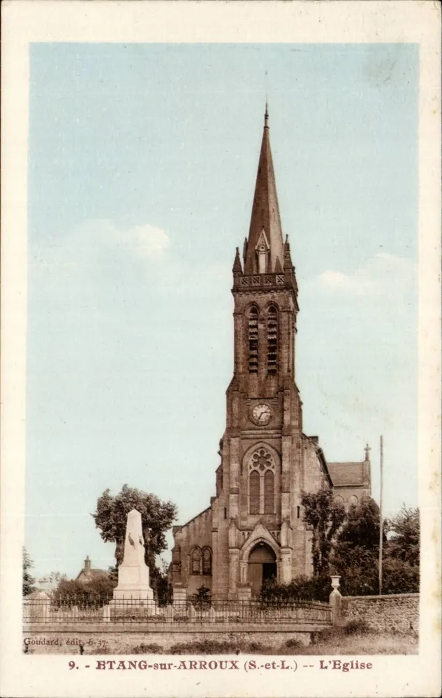 Etang-sur-Arroux (S.-et-L.) — Katedra — Goudard, wyd. 6-37 - Awers