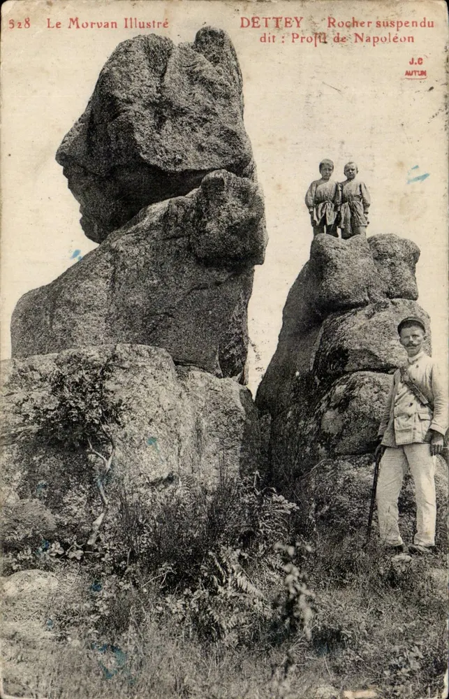 Dettey — Hängender Felsen genannt: Profil Napoleons — Le Morvan Illustré n°528 - Vorderseite