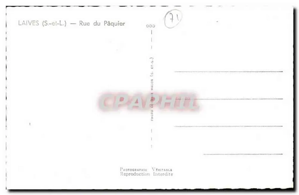 Laives (S.-et-L.) — Rue du Pâquier — Foto Céline Macon - Verso