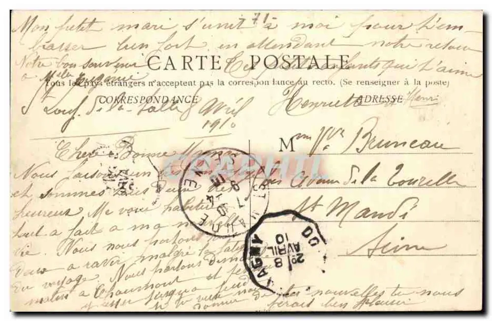St-LOUP de la SALLE — Rua de Beaune — Vve Karrer edit Dôle - Verso