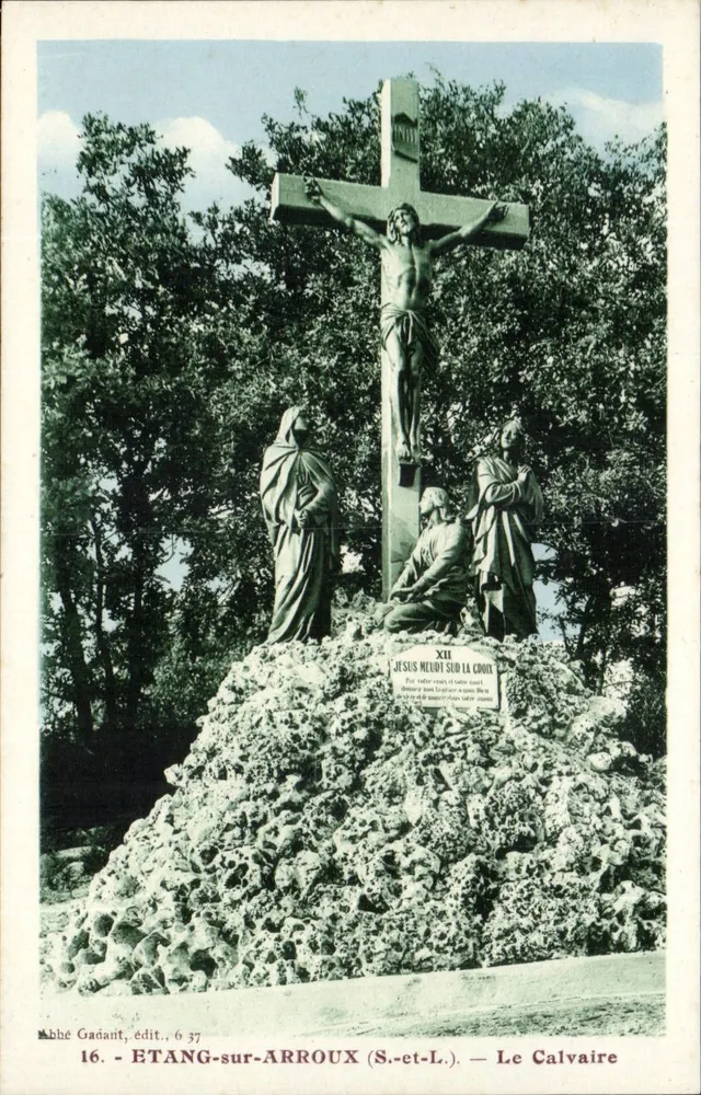 ETANG-sur-ARROUX (S.-et-L.) — O Calvário — Abbé Gadant, edição 6 37 - Frente