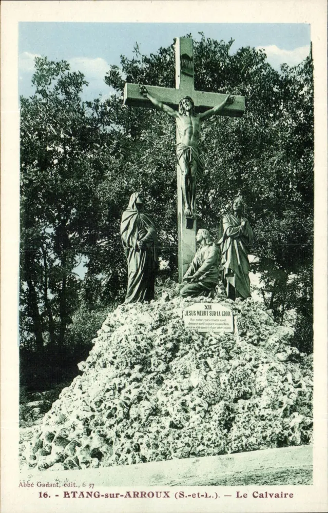 Étang-sur-Arroux (S.-et-L.) — Het Kruisweg — Abbé Gadant, uitg. 637 - Voorkant