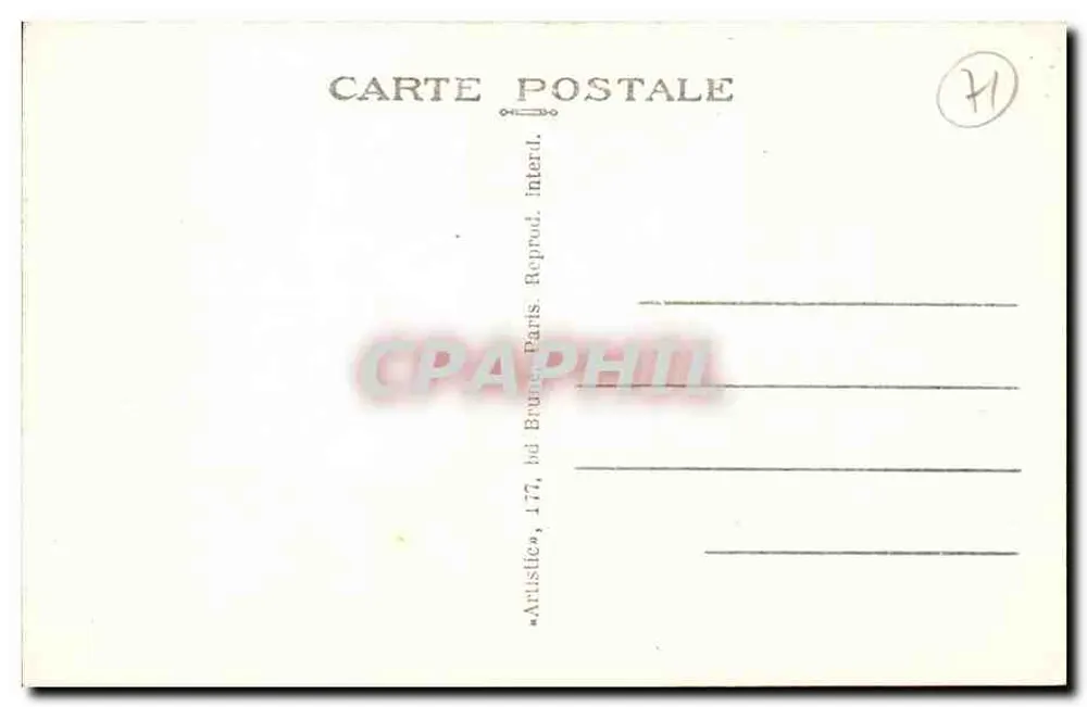 Étang-sur-Arroux (S.-et-L.) — Het Kruisweg — Abbé Gadant, uitg. 637 - Achterkant