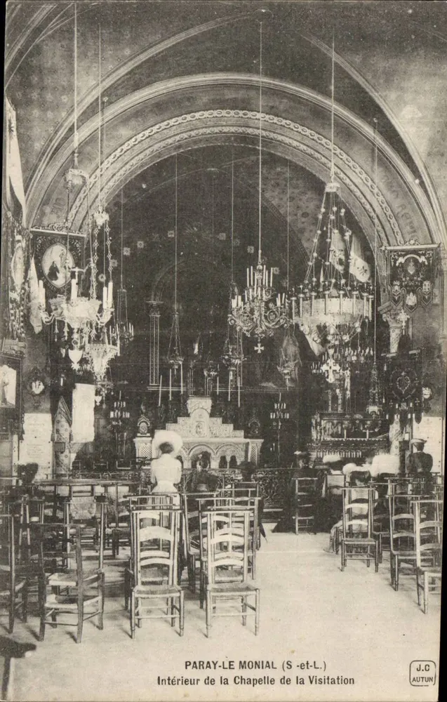 Paray-le-Monial (S.-et-L.) — Innenansicht der Kapelle der Visitation — J.C. AUTUN - Vorderseite