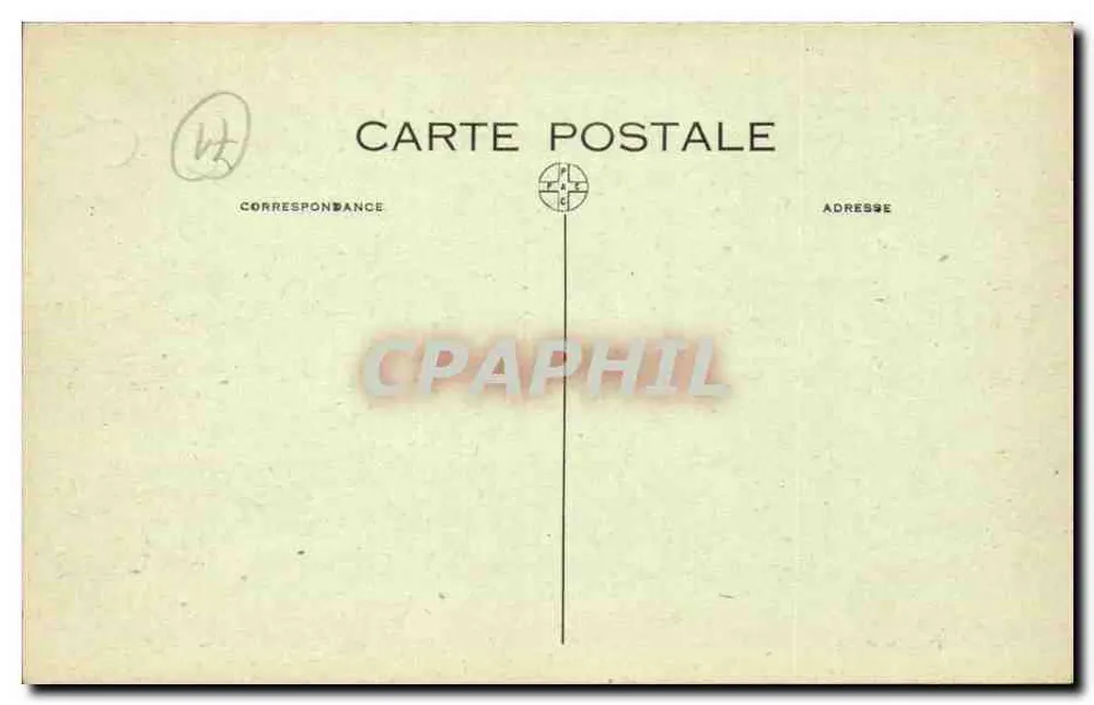 Lesmes — Villa Saint-Hubert, ehemals die Cure (ohne Pavillons) — Gliché P. Godot - Rückseite