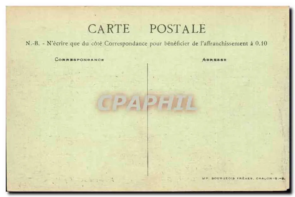 Chalon-sur-Saône — Boulevard da República — Edição das Galerias Modernas - Verso