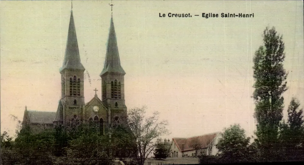 Le Creusot — Iglesia de San Enrique — editor no identificado - Anverso