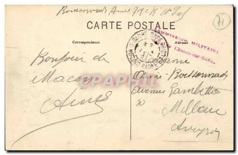 Macon — O Quai Sul — Edit. Edmond - Verso