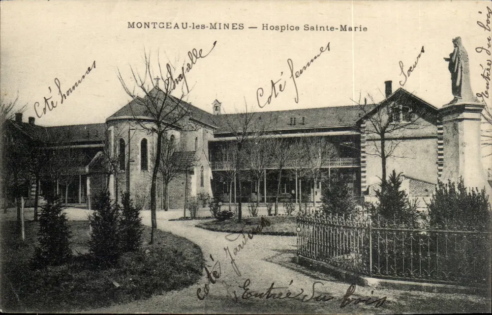 Montceau-les-Mines — Hospice Sainte-Marie — Verleger unbekannt - Vorderseite
