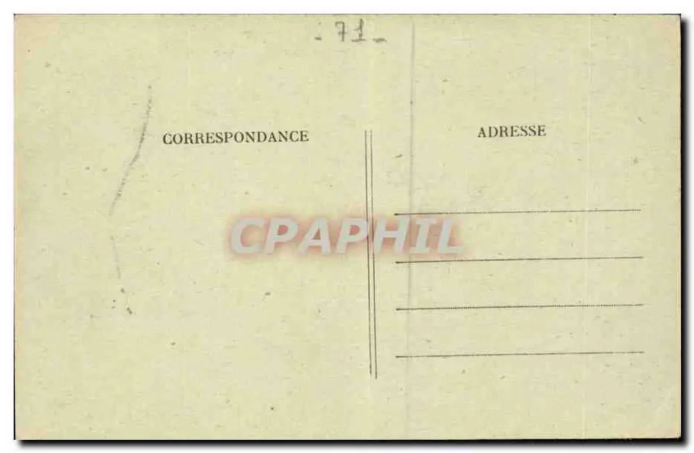 Montceau-les-Mines — Hospice Sainte-Marie — Verleger unbekannt - Rückseite