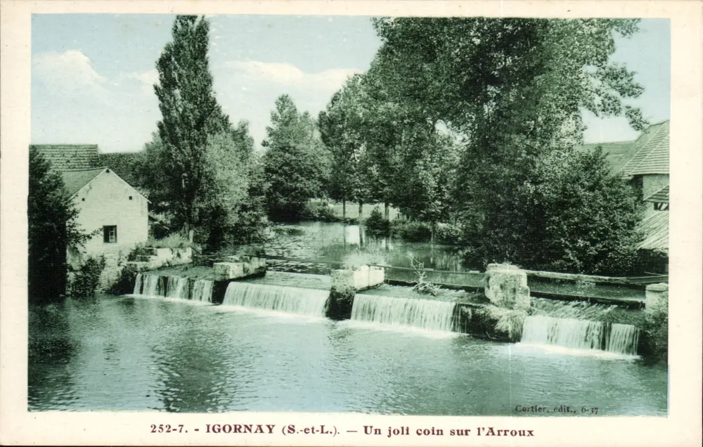 Igornay (S.-et-L.) — Ein schöner Ort am Arroux — Cortler, Verlag, 6-37 - Vorderseite