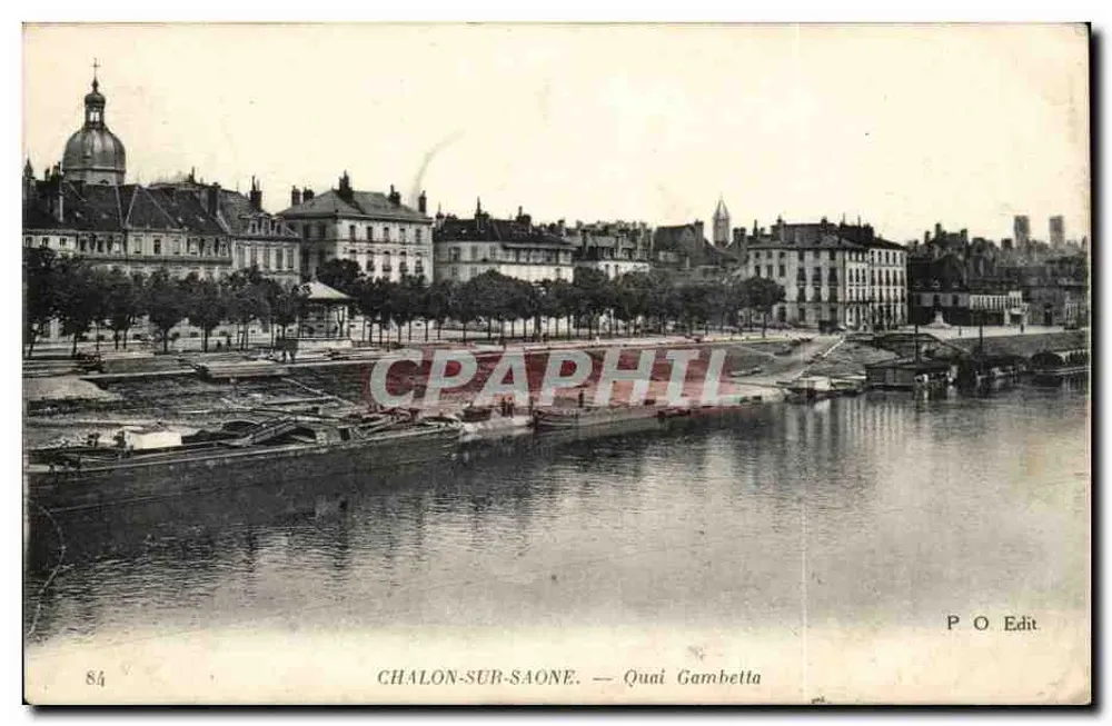 Chalon-sur-Saône — Quai Gambetta — PO Edit - Frente