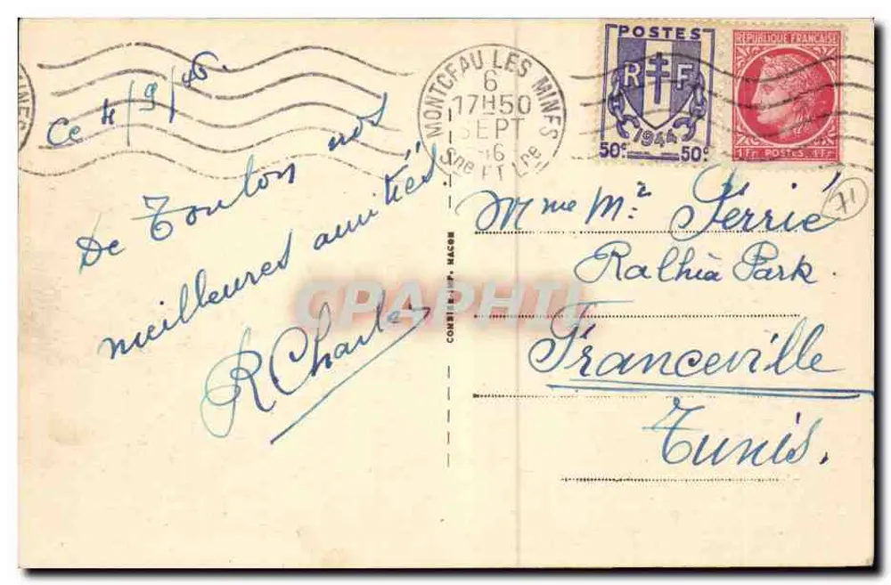 Toulon-sur-Arroux (S.-et-L.) — O Arroux à noite — editor J. Doinet - Verso