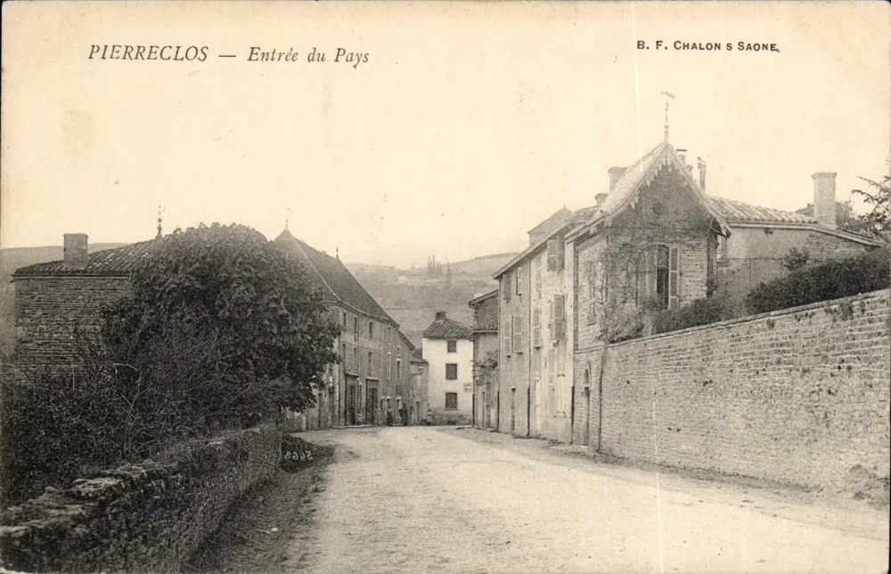 Pierreclos — Wejście do Wsi — B. F. Chalon s Saone - Awers