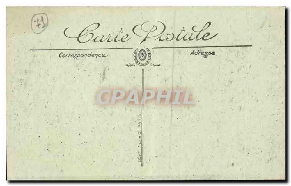 Paray-le-Monial — Hotel des Trois-Pigeons — Speisesaal — A. Poillot, sauber - Rückseite