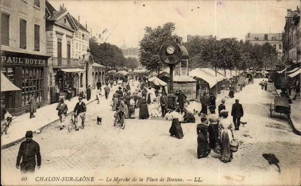 Chalon-sur-Saône — Ansicht der Place de Beaune — LL. n°40 - Vorderseite