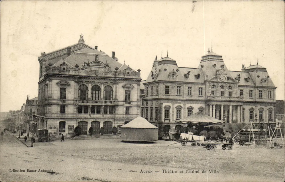 Autun — Theater und Rathaus — Sammlung Bazar Autungois - Vorderseite